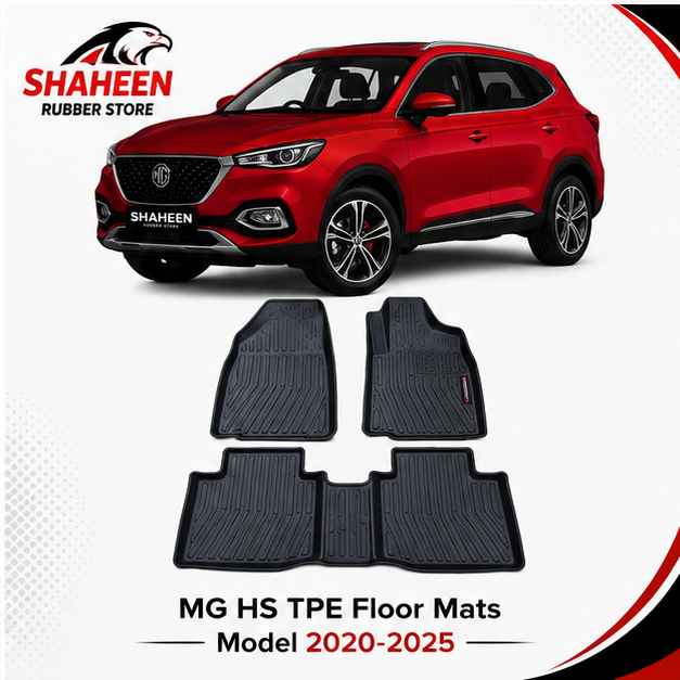 MG hs premium TPE floor mats model 2020-2025