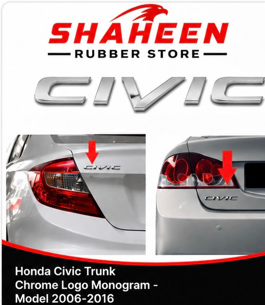 Honda civic chrome monogram