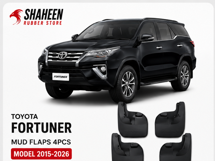 TOYOTA
FORTUNER
MUD FLAPS 4PCS
MODEL 2015-2026