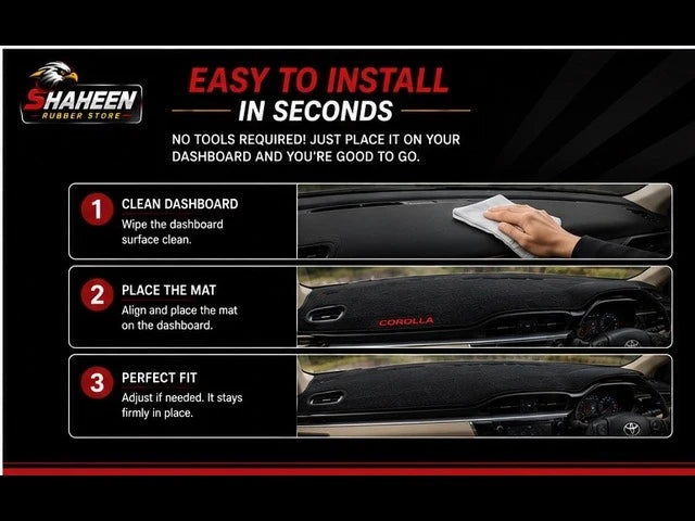 Toyota Corolla Dashboard mats (2020-2026)