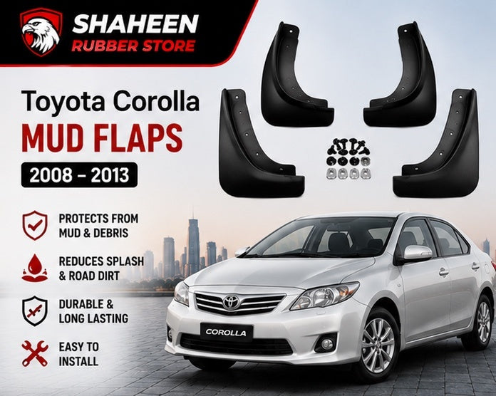Toyota corolla mudflap 4 Sided