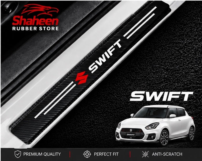 Suzuki swift Car Door Sill Scuff
Guard Carbon Fiber
- Door Panel Guard, Sills Protector Anti-Dirty Scuff Plate Cover
Guard Strip 4Pcs