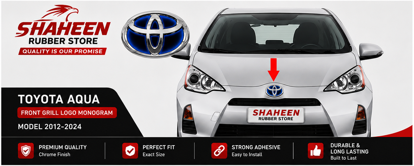 TOYOTA AQUA REAR TRUNK & FRONT GRILL LOGO MONOGRAM