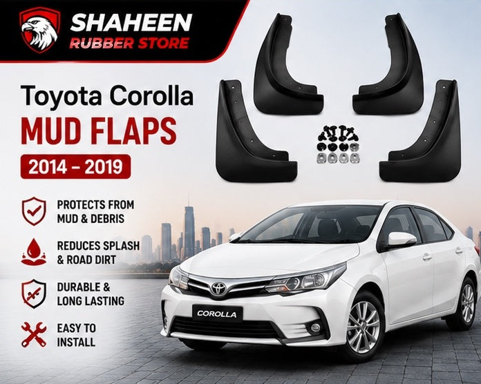 Toyota corolla mudflap 4 Sided