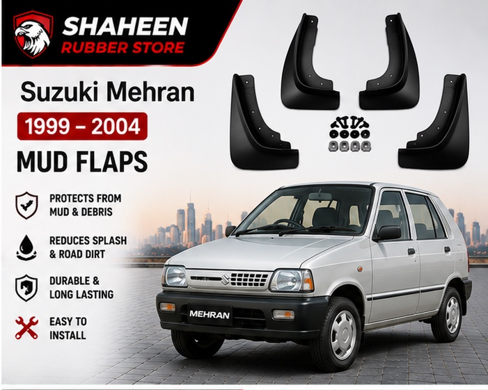 Suzuki mehran mudflap 4 Sided
