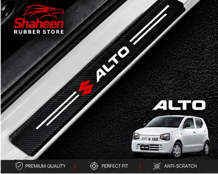 Suzuki alto Car Door Sill Scuff
Guard Carbon Fiber
- Door Panel Guard, Sills Protector Anti-Dirty Scuff Plate Cover
Guard Strip 4Pcs