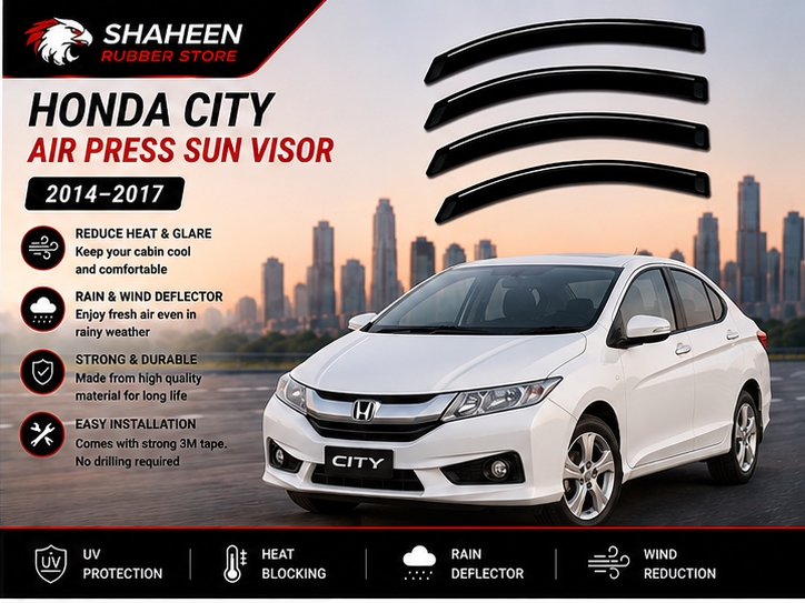 Honda city airpress & sun visor 4 Sided