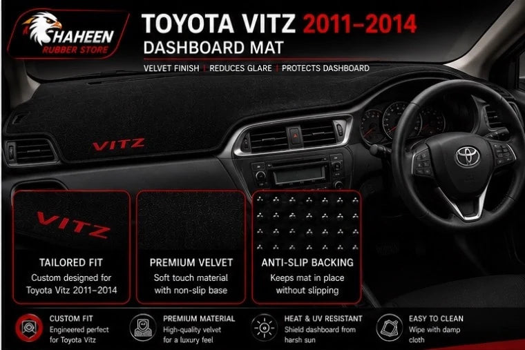 Toyota Vitz Dashboard mats (2011-2014)