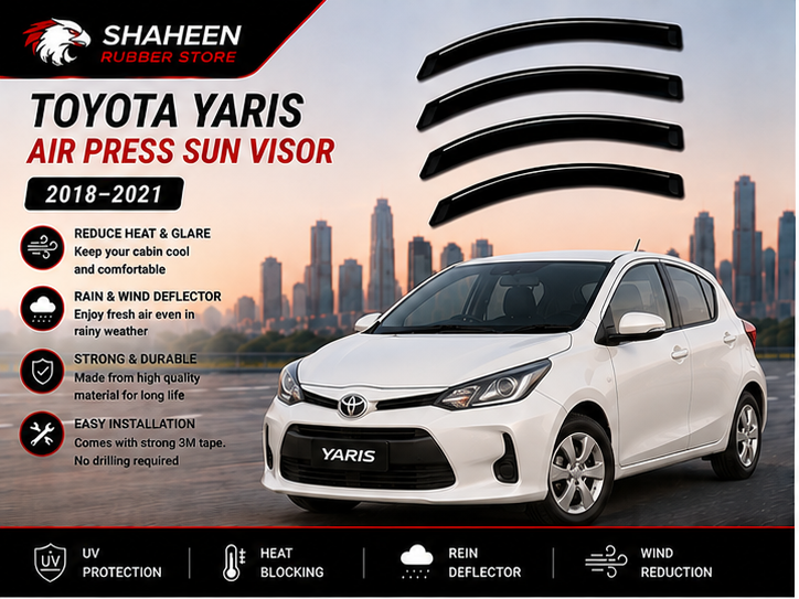 Toyota yaris airpress & sun visor 4 Sided