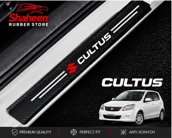 Suzuki cultus Car Door Sill Scuff
Guard Carbon Fiber
- Door Panel Guard, Sills Protector Anti-Dirty Scuff Plate Cover
Guard Strip 4Pcs