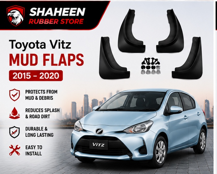 Toyota vitz mudflap 4 Sided