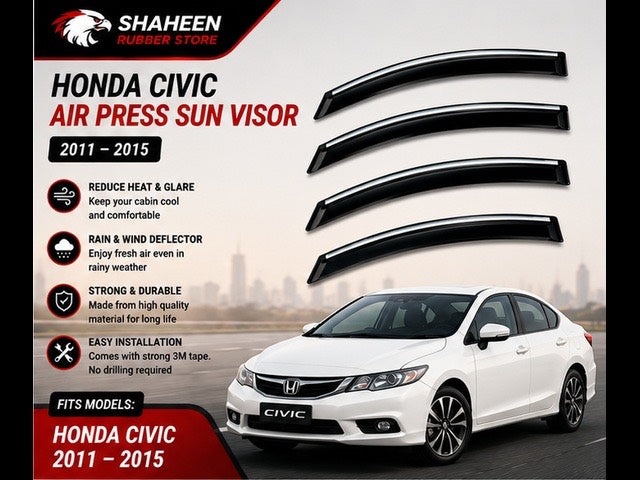 Honda Civic Air Press & Window Visor (2011-2015)
