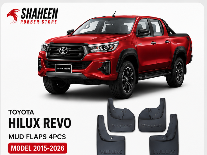 TOYOTA
HILUX REVO
MUD FLAPS 4PCS
MODEL 2015-2026