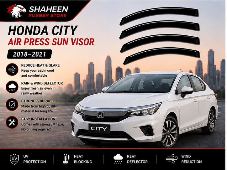 Honda city airpress & sun visor 4 Sided