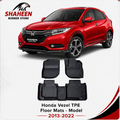 Honda Vezel premium TPE floor mats -model 2013-2022