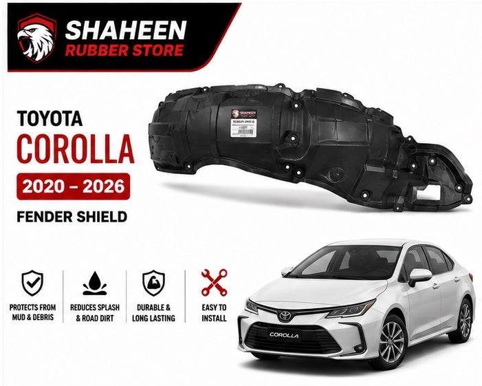 Toyota Corolla fender sheild