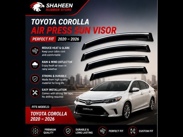Toyota Corolla Air Press & Window Visor (2020-2026)