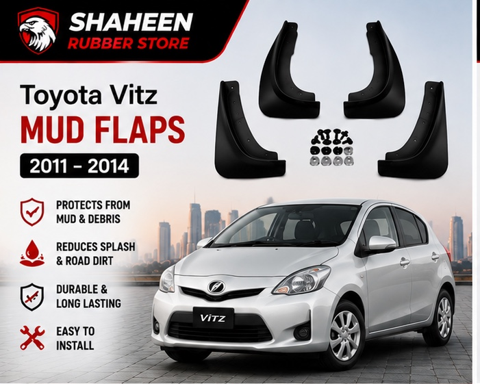 Toyota vitz mudflap 4 Sided