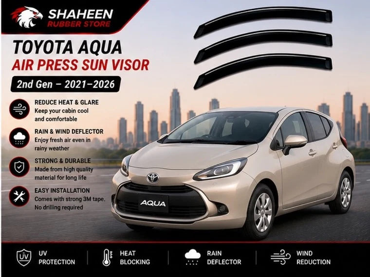Toyota Aqua Air Press & Window Visor (2021-2026)