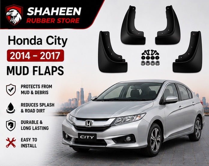 Honda city mudflap 4 Sided