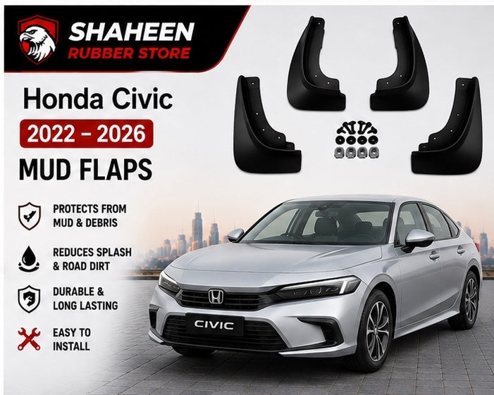 Honda civic mudflap 4 Sided