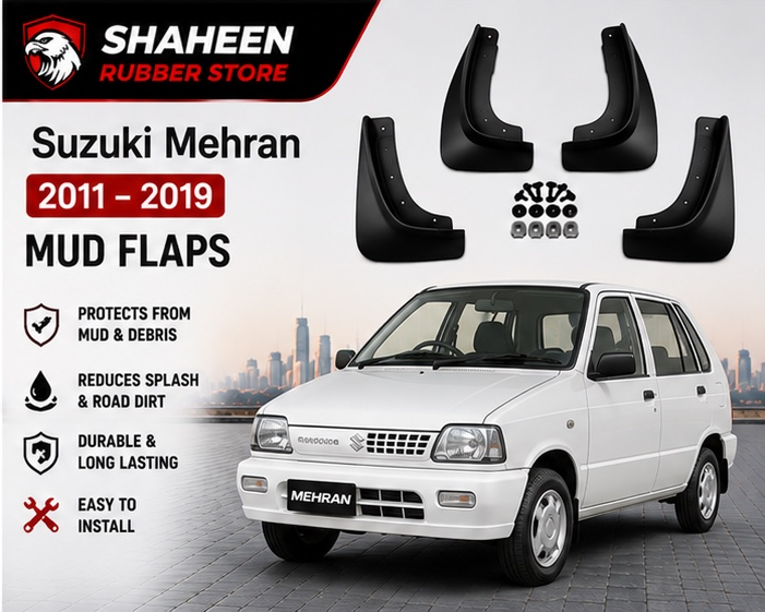 Suzuki mehran mudflap 4 Sided