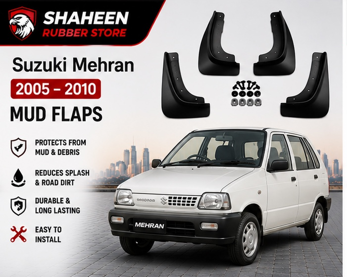 Suzuki mehran mudflap 4 Sided