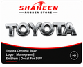 Toyota chrome rear logo|monogram\emblem