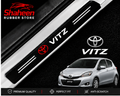 Toyota vitz Logo Car Door Sill Scuff Guard Carbon Fiber – Door Panel Guard, Sills Protector Anti-Dirty Scuff Plate Cover Guard Strip 4Pcs