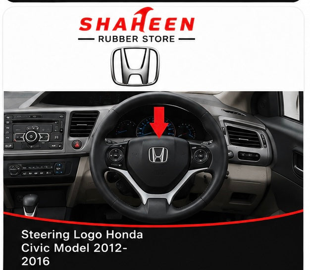 Steering logo honda civic