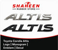 Toyota corolla Altis logo-| monogram |embelm decal