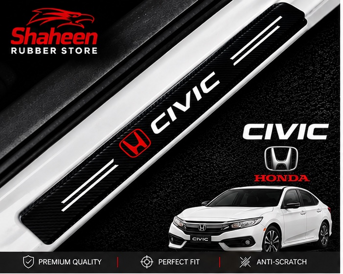 Honda civic
Car Door Sill Scuff
Guard Carbon Fiber
- Door Panel Guard, Sills Protector Anti-Dirty Scuff Plate Cover
Guard Strip 4Pcs