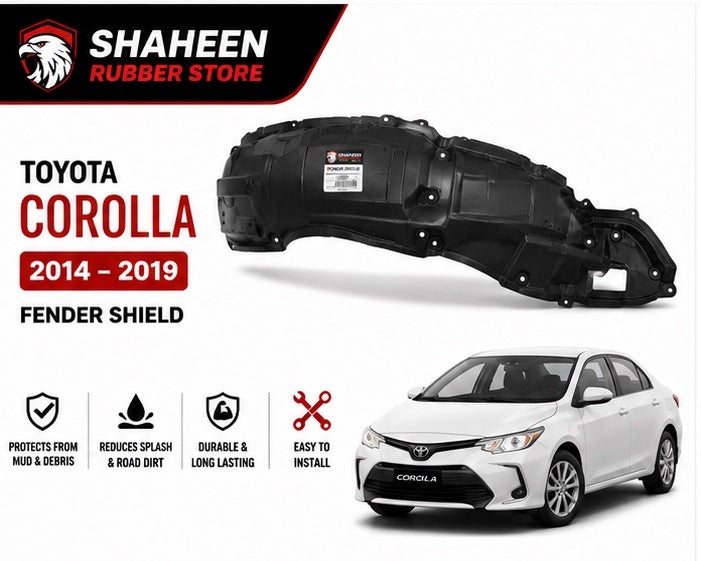 Toyota Corolla fender sheild