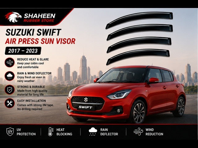 Suzuki Swift Air Press & Window Visor (2017-2021)